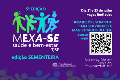 Projeto Mexa-SE: edição Sementeira acontecerá nos dias 21 e 23/07