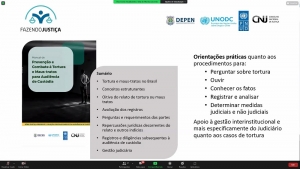Ejuse: iniciado Ciclo de Webinários em Audiência de Custódia