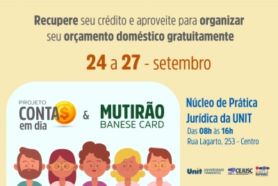 TJSE e Banese Card promovem mutirão entre os dias 24 e 27 de setembro