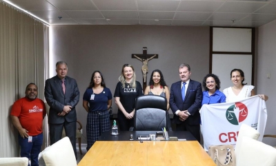 Presidência do TJSE recebe sindicatos de assistentes sociais e psicólogos