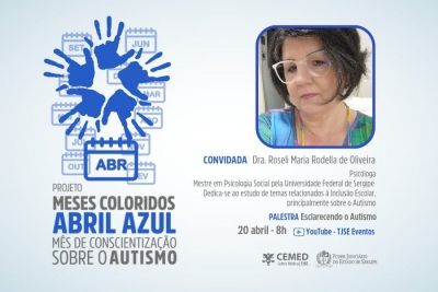 Projeto Meses Coloridos: palestra terá como tema Transtorno do Espectro Autista