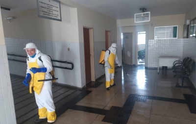 Fórum da Comarca de Estância recebe limpeza e ação de desinfecção