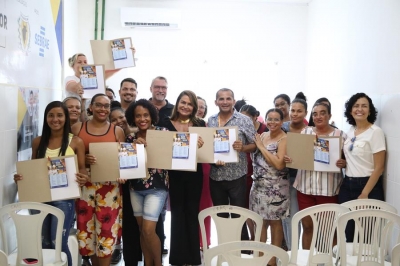 Mulheres do Cram de Santa Rosa de Lima participam de curso para confecção de ovos de Páscoa