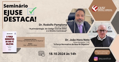 Seminário Ejuse Destaca: inscrições abertas
