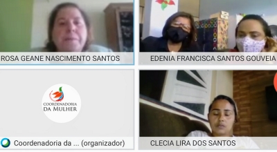 Ações e projetos das Coordenadorias da Infância e Juventude e da Mulher são apresentados em reunião virtual