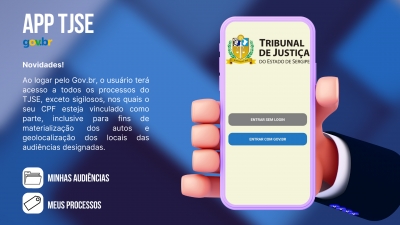 Inovação: novos serviços no APP do TJSE