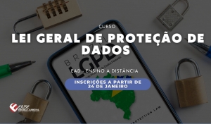 Abertura de inscrições: Curso Lei Geral de Proteção de Dados (EAD)