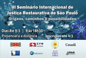 TJSE transmite Seminário Internacional de Justiça Restaurativa: inscrições abertas