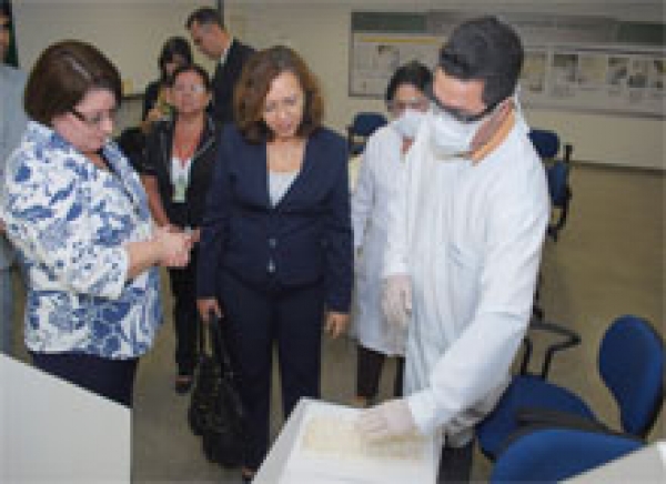 Arquivo Judiciário recebe visita da Presidente do TRT da 20ª Região