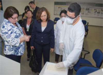 Arquivo Judiciário recebe visita da Presidente do TRT da 20ª Região