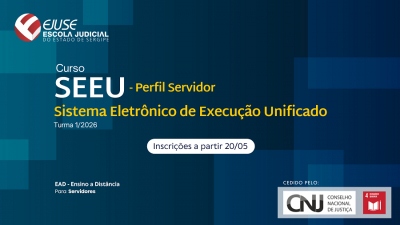 Abertura de inscrições: Curso SEEU – Perfil Servidor (EAD)