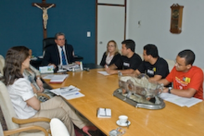 Presidente do TJSE recebe diretoria do SINDISERJ