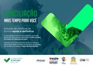 Semana Nacional de Conciliação acontecerá de 8 a 12 de novembro