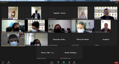 Presidente Edson Ulisses dialoga com o Sindijus