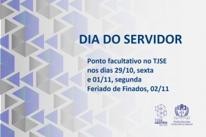 Dia do servidor: ponto facultativo nos dias 29/10 e 01/11