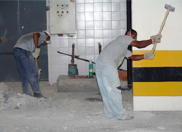 Garagem do TJSE passa por revitalização