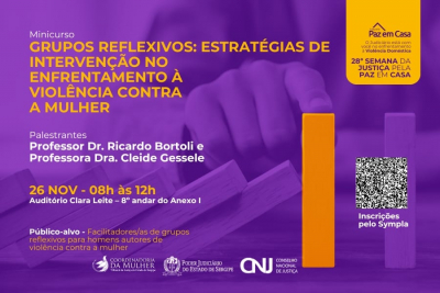 Coordenadoria da Mulher promove minicurso sobre Grupos Reflexivos