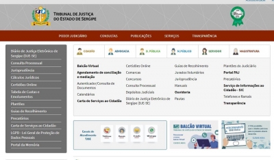 Novo layout do Portal facilita acesso aos serviços do TJSE