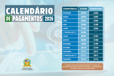 Vencimentos, subsídios e proventos: anunciado calendário anual de pagamentos – ano 2026