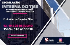 Ejuse abre inscrições para o curso ‘Legislação Interna do TJSE’