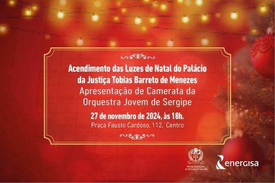 Iluminação natalina do Palácio da Justiça será inaugurada no dia 27 de novembro