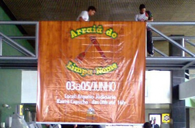 Tudo pronto para o início do Arraiá do Limpa Nome