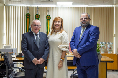 Presidente do TJSE recebe professor de Direito da UFS