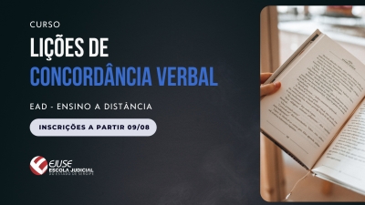 Ejuse abre inscrições para o curso Lições de Concordância Verbal (EAD)