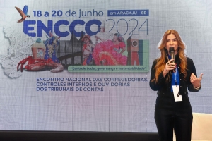 Corregedora-geral da Justiça mediou painel em evento nacional dos Tribunais de Contas