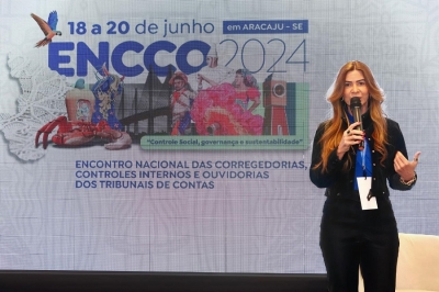 Corregedora-geral da Justiça mediou painel em evento nacional dos Tribunais de Contas