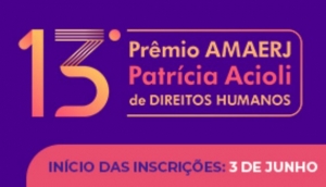 13º Prêmio Patrícia Acioli de Direitos Humanos: inscrições abertas até 31 de julho