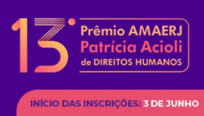13º Prêmio Patrícia Acioli de Direitos Humanos: inscrições abertas até 31 de julho