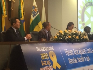 Vice-Presidente representa TJSE em Fórum contra a Violência em Aracaju