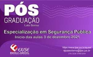 Publicado edital para Pós-Graduação Lato Sensu, Especialização em Segurança Pública