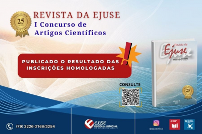 Ejuse divulga resultado das inscrições do I Concurso de Artigos Científicos