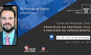 Inscrições abertas: Curso de Processo Civil