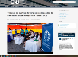 CNJ repercute ação do TJSE na Parada LGBT+ de Aracaju
