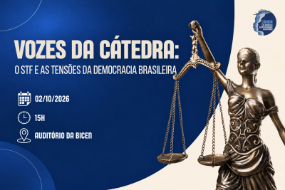 Des. João Hora Neto participa de debate sobre o STF e a democracia brasileira na UFS