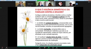 Curso sobre violência contra a mulher encerra Semana da Justiça pela Paz em Casa