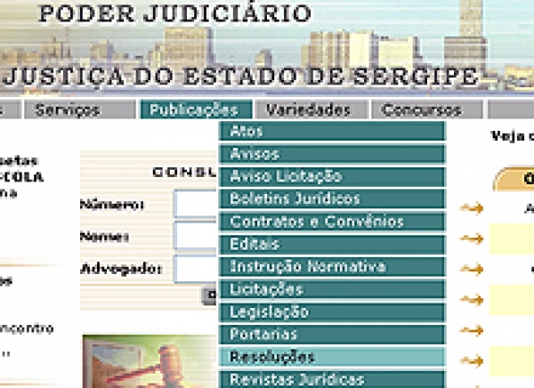 Atualizado acervo on-line de documentos do TJSE