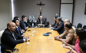 Sala de Estado Maior é tema de reunião na Presidência do Tribunal de Justiça