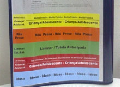 NOVAS ETIQUETAS ADESIVAS: Distribuição nas Unidades Jurisdicionais
