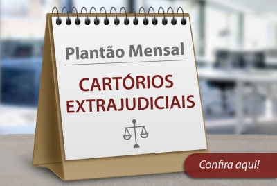Escala de plantão dos cartórios de registro civil: novembro de 2019