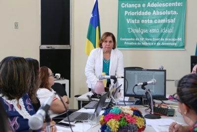 16ª Vara Cível realiza audiências concentradas e recebe a Coordenadora da Infância