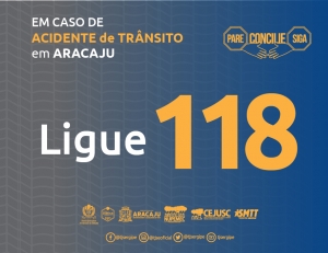 Ligue 118 para conciliação em Acidentes de Trânsito na capital
