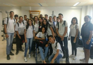 Estudantes visitam setor de Fisioterapia do TJSE