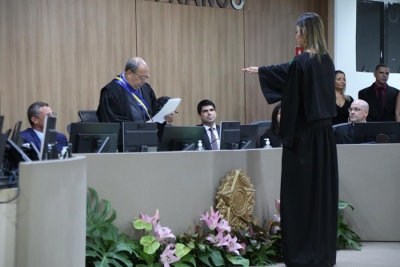 TRE: des. Diógenes Barreto é  empossado presidente e juíza Dauquíria Ferreira membro titular