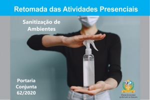 Protocolo de emergência e retorno: como será a sanitização dos ambientes no TJSE