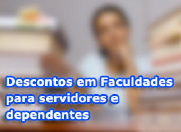 Servidores têm descontos em mais três faculdades