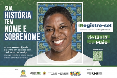 Semana Nacional de Registro Civil acontecerá de 13 a 17 de maio
